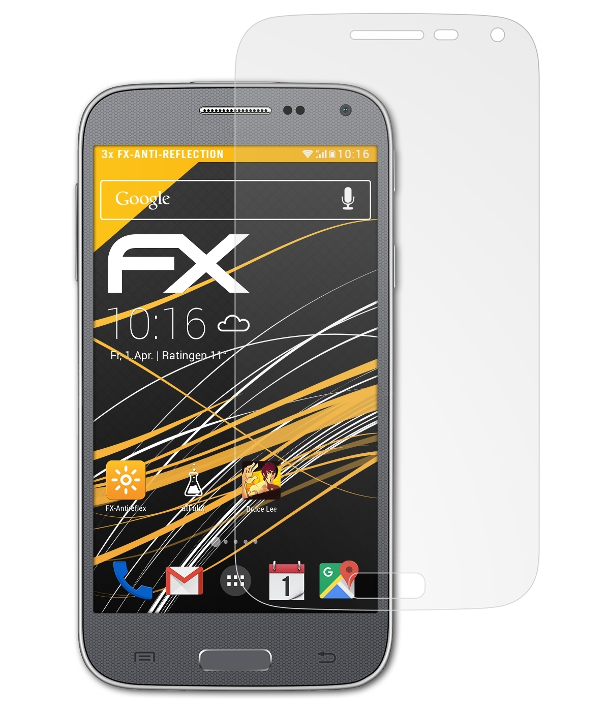 2) Galaxy Samsung Displayschutz(für FX-Antireflex ATFOLIX 3x Beam