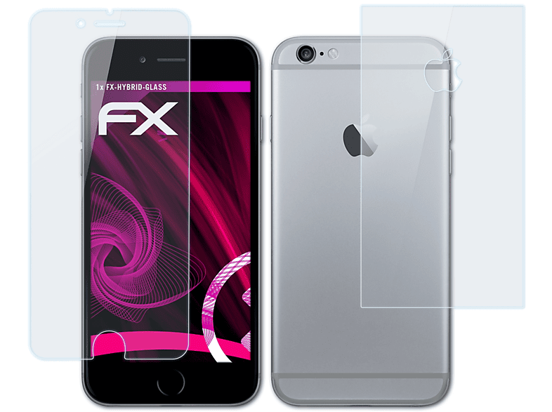 ATFOLIX FX-Hybrid-Glass Schutzglas(für Apple iPhone 6)