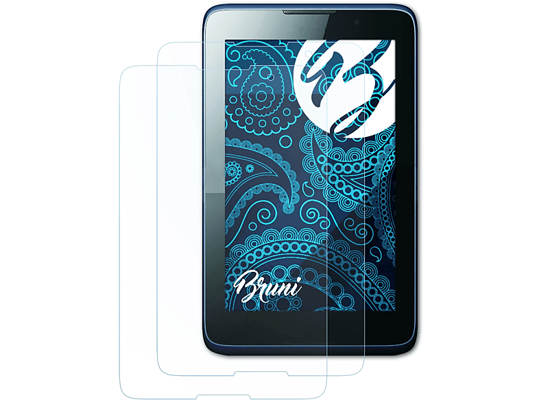 BRUNI 2x Basics-Clear Schutzfolie(für Lenovo A7-30/40/50)