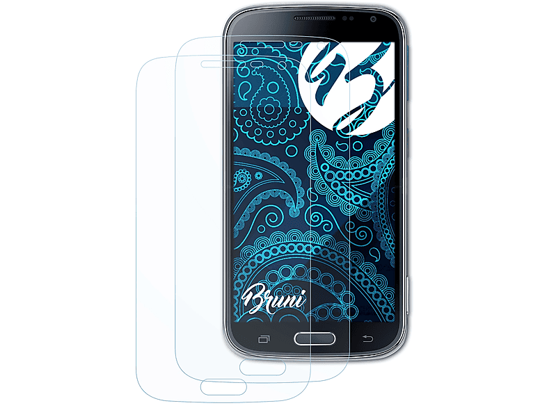 BRUNI 2x Basics-Clear Schutzfolie(für Samsung Galaxy K zoom) | Kamera Schutzfolie