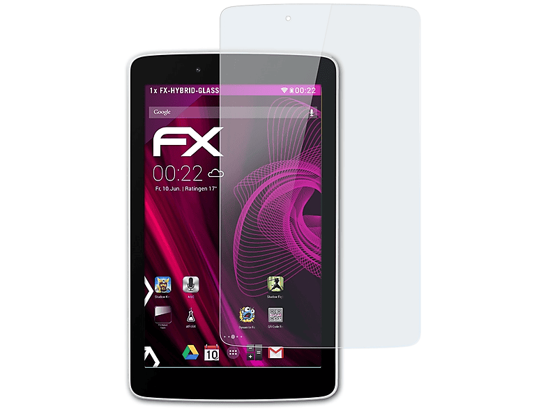 ATFOLIX FX-Hybrid-Glass Schutzglas(für Pad G LG 8.0)