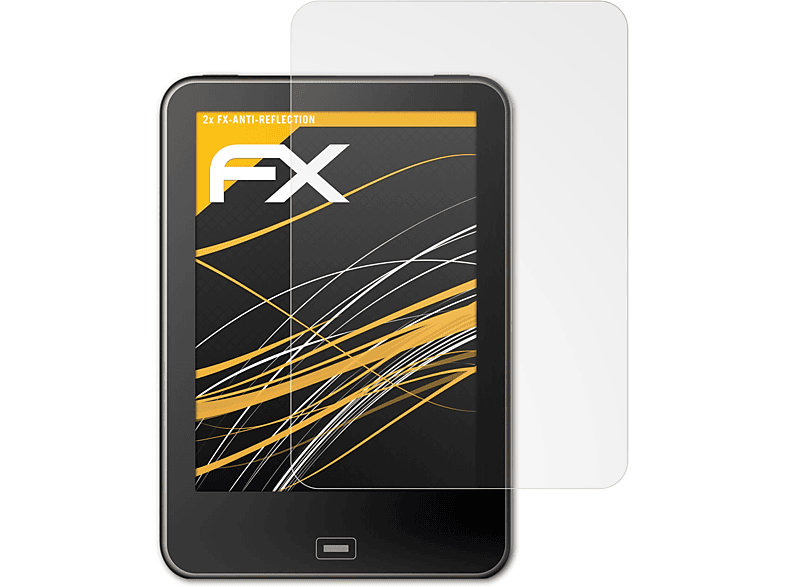 ATFOLIX 2x FX-Antireflex Displayschutz(für Tolino Vision)