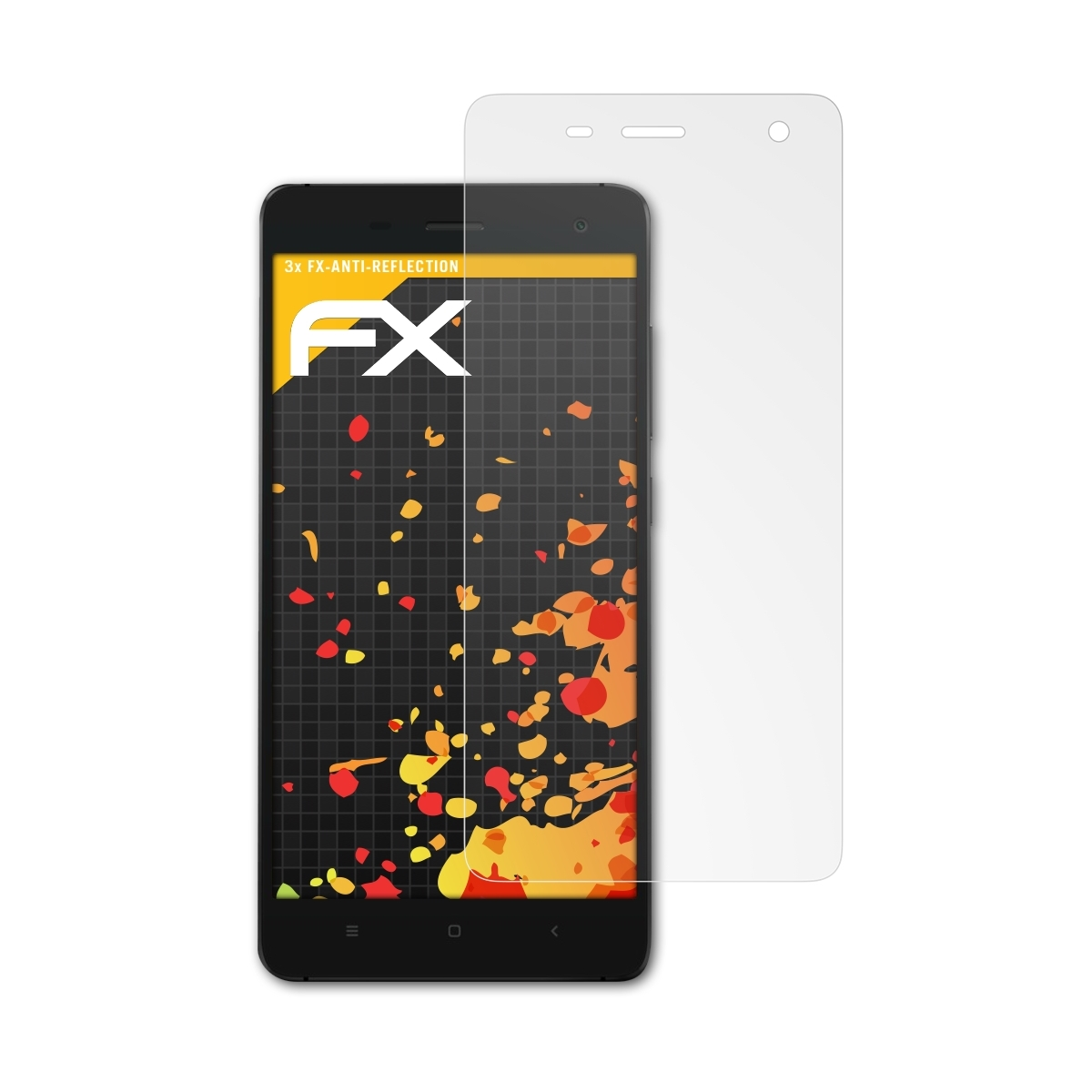 3x Displayschutz(für FX-Antireflex Xiaomi ATFOLIX Mi4)