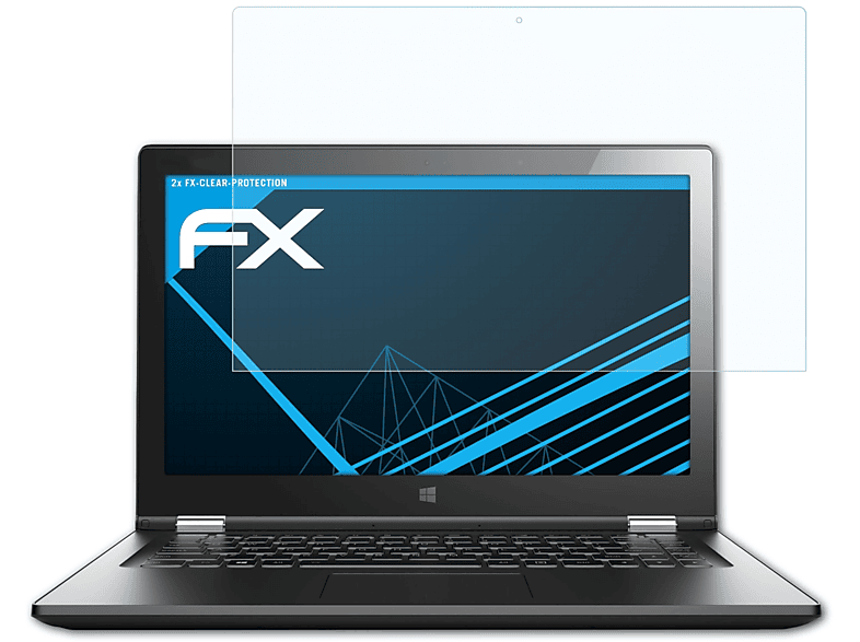 ATFOLIX 2x FX-Clear 2 Yoga IdeaPad Lenovo 13) Displayschutz(für