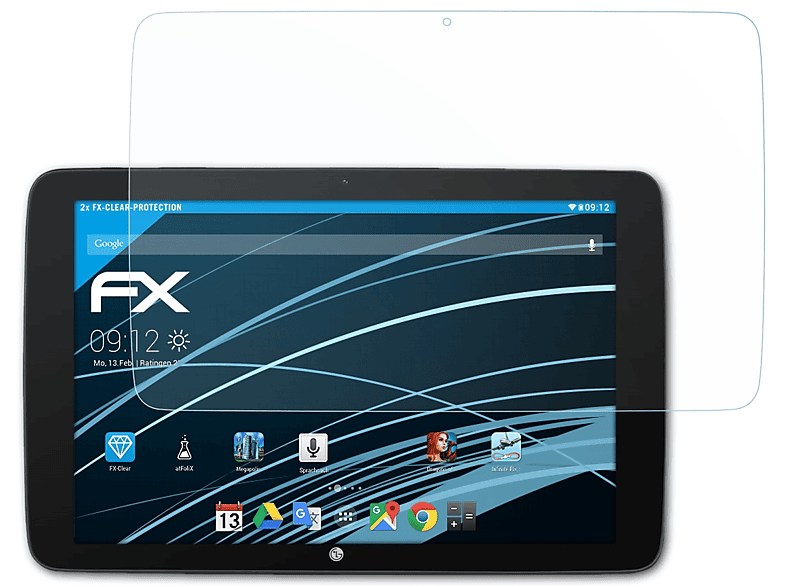 ATFOLIX 2x FX-Clear Displayschutz(für LG G Pad 10.1)
