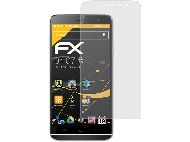 ATFOLIX 3x FX-Antireflex Displayschutz(für Wiko Slide)