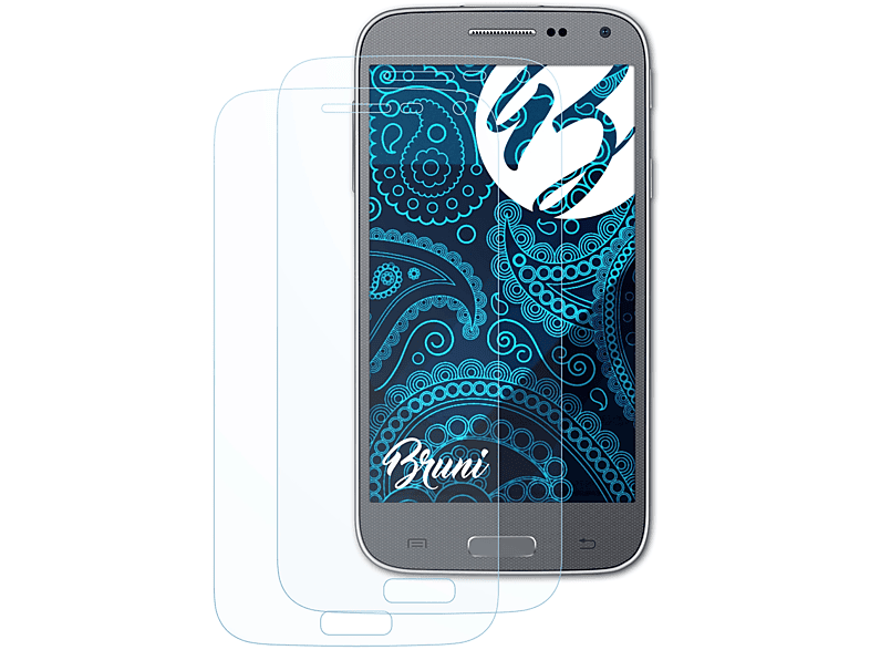 BRUNI 2x Basics-Clear Schutzfolie(für Samsung Galaxy Beam 2)