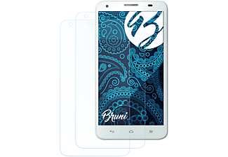 BRUNI 2x Basics-Clear Schutzfolie(für Huawei Ascend G750)