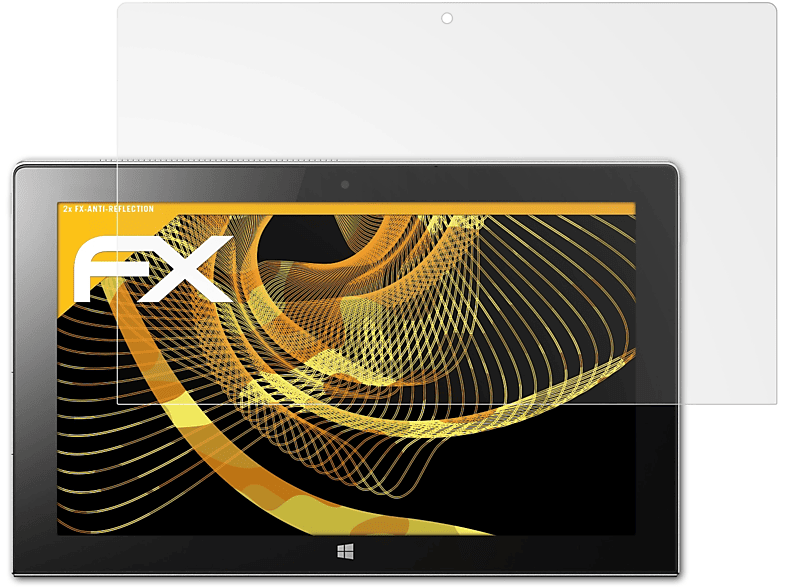 ATFOLIX 2x FX-Antireflex Displayschutz(für 11) 2 Lenovo Miix IdeaTab