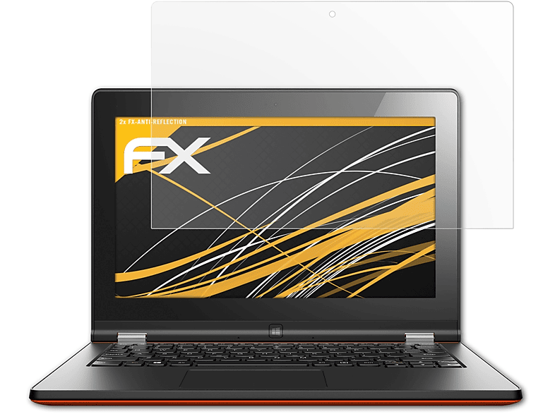 ATFOLIX 2x FX-Antireflex Displayschutz(für Lenovo IdeaPad Yoga 2 11)
