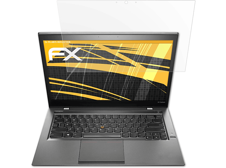 ATFOLIX 2x FX-Antireflex Displayschutz(für (2nd Carbon Lenovo ThinkPad 2014)) X1 Gen