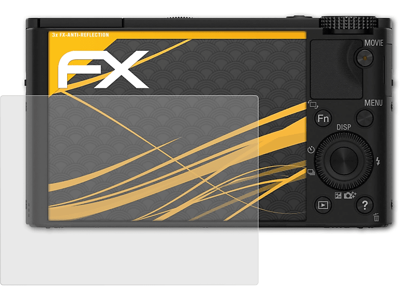 ATFOLIX 3x FX-Antireflex Displayschutz(für DSC-RX100 Sony III)