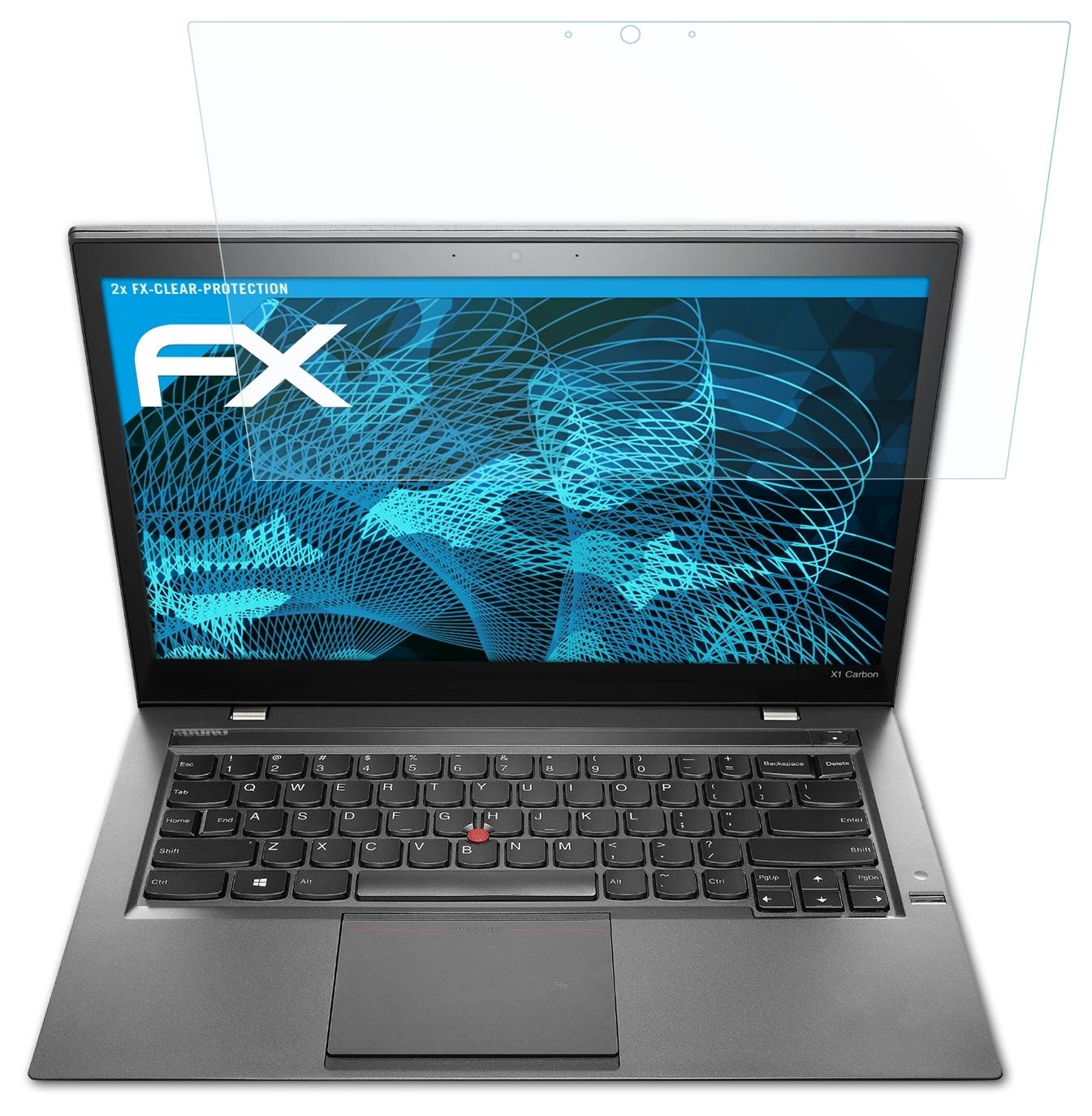 Gen. 2014)) 2x ATFOLIX Carbon (2nd FX-Clear Displayschutz(für ThinkPad Lenovo X1