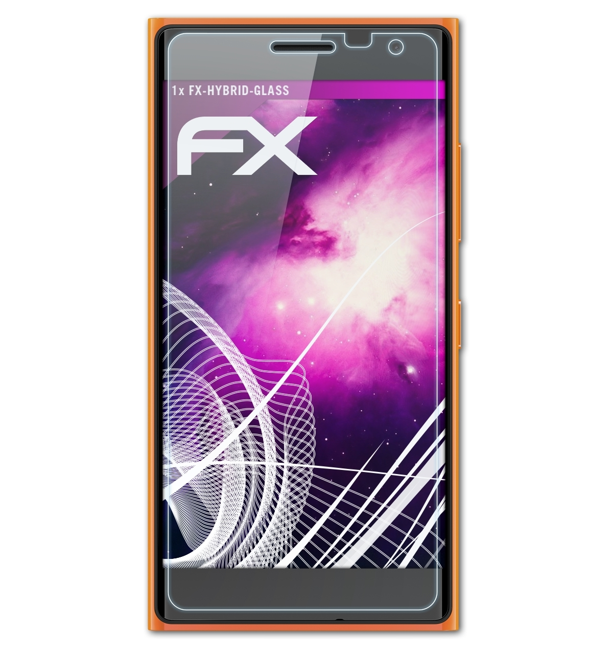 ATFOLIX FX-Hybrid-Glass Schutzglas(für Nokia Lumia / 730 735)