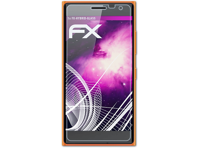 ATFOLIX FX-Hybrid-Glass Schutzglas(für Nokia Lumia 730 / 735)