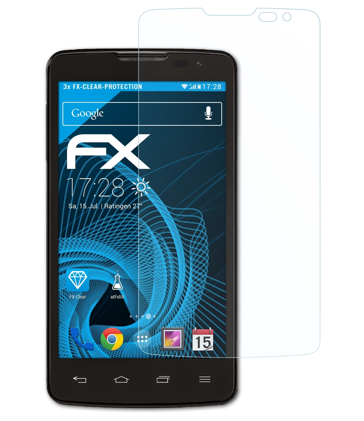 LG Displayschutz(für L60) ATFOLIX 3x FX-Clear