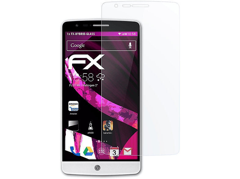 ATFOLIX FX-Hybrid-Glass Schutzglas(für LG G3 S)