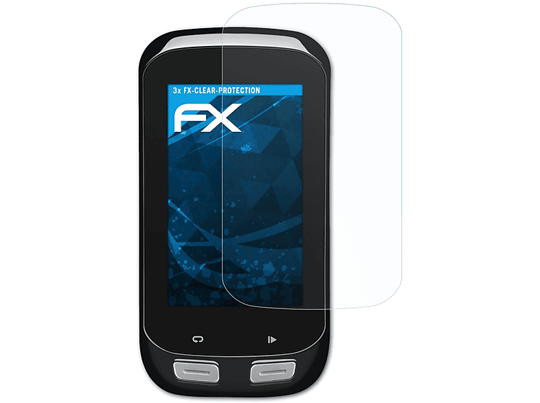 ATFOLIX 3x FX-Clear Displayschutz(für Garmin Edge 1000)