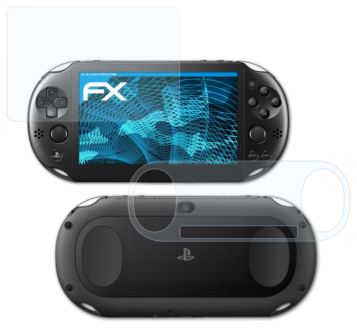 ATFOLIX 3x PlayStation Displayschutz(für Slim) Vita Sony FX-Clear