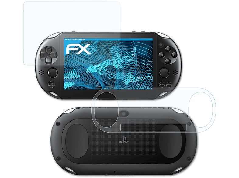 ATFOLIX 3x PlayStation Displayschutz(für Slim) Vita Sony FX-Clear