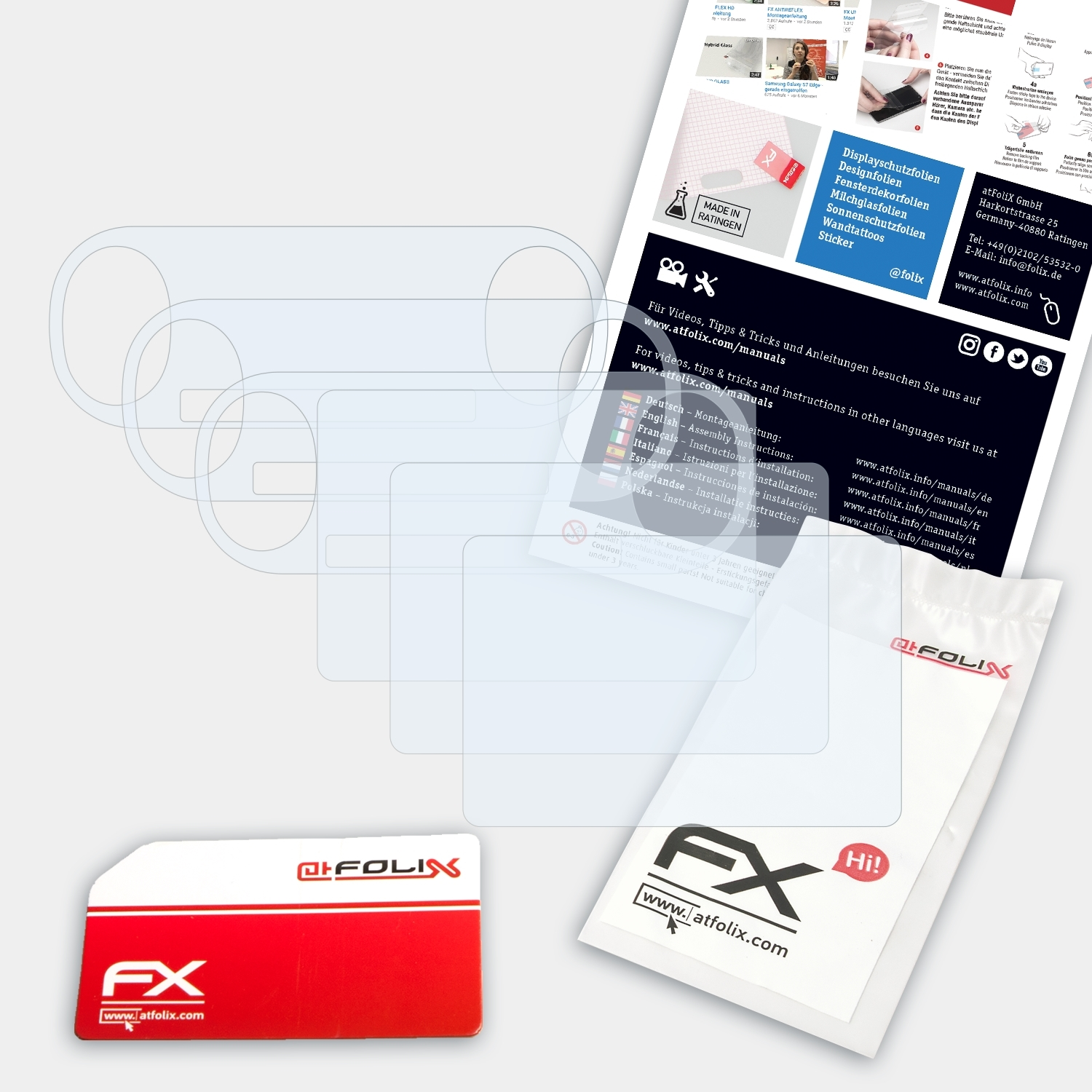 Vita 3x Sony Displayschutz(für Slim) ATFOLIX FX-Clear PlayStation