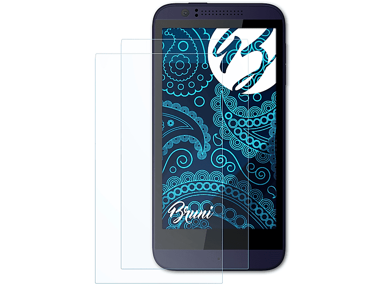 BRUNI 2x Basics-Clear Schutzfolie(für HTC Desire 510) | Displayschutzfolien & Gläser