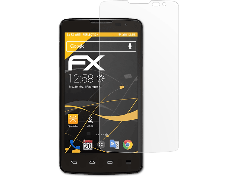 ATFOLIX 3x FX-Antireflex Displayschutz(für LG L60)