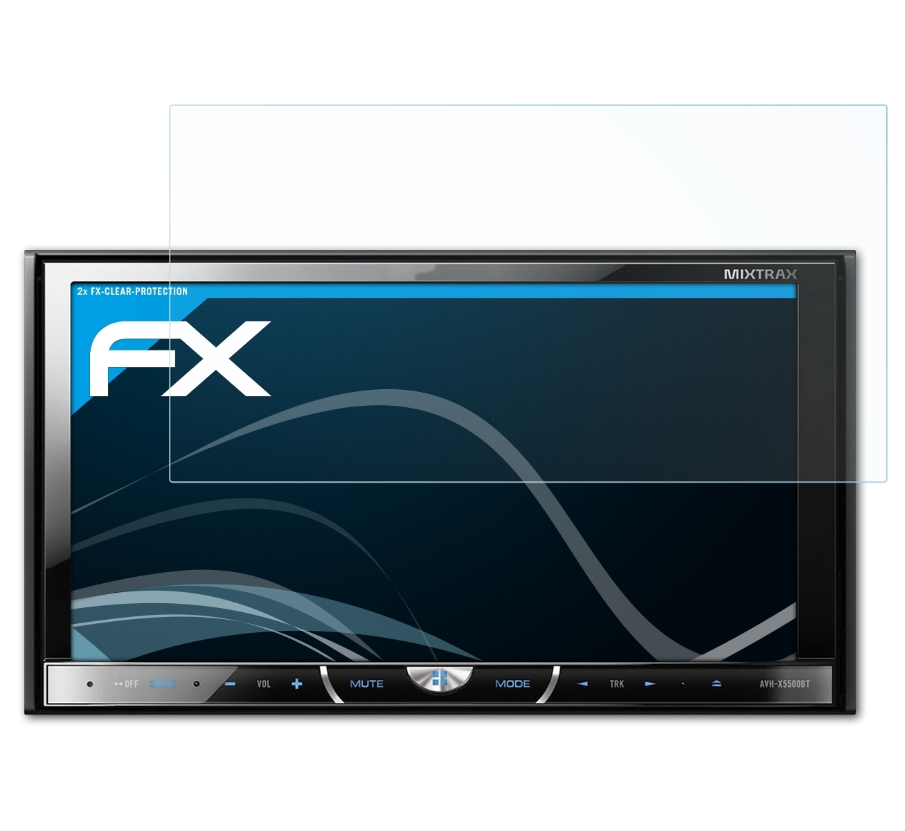 ATFOLIX FX-Clear Pioneer Displayschutz(für AVH-X5600BT) 2x