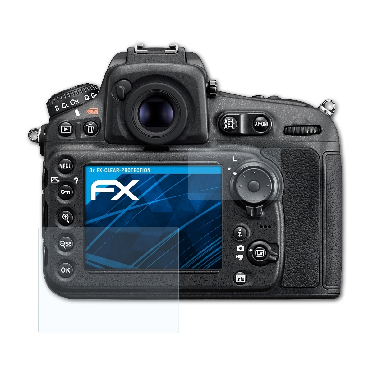 FX-Clear 3x Nikon D810) Displayschutz(für ATFOLIX