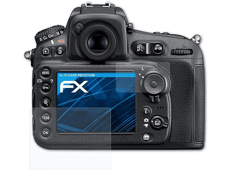 ATFOLIX 3x FX-Clear Displayschutz(für Nikon D810)