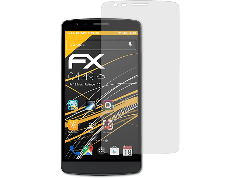 ATFOLIX 3x G3 Stylus) LG FX-Antireflex Displayschutz(für