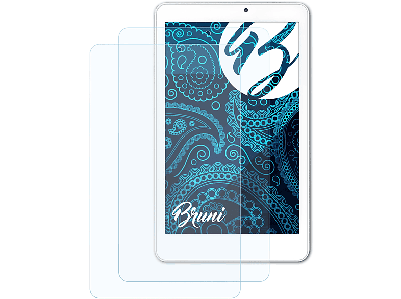 BRUNI Iconia Basics-Clear Tab Acer Schutzfolie(für W (W1-810)) 8 2x