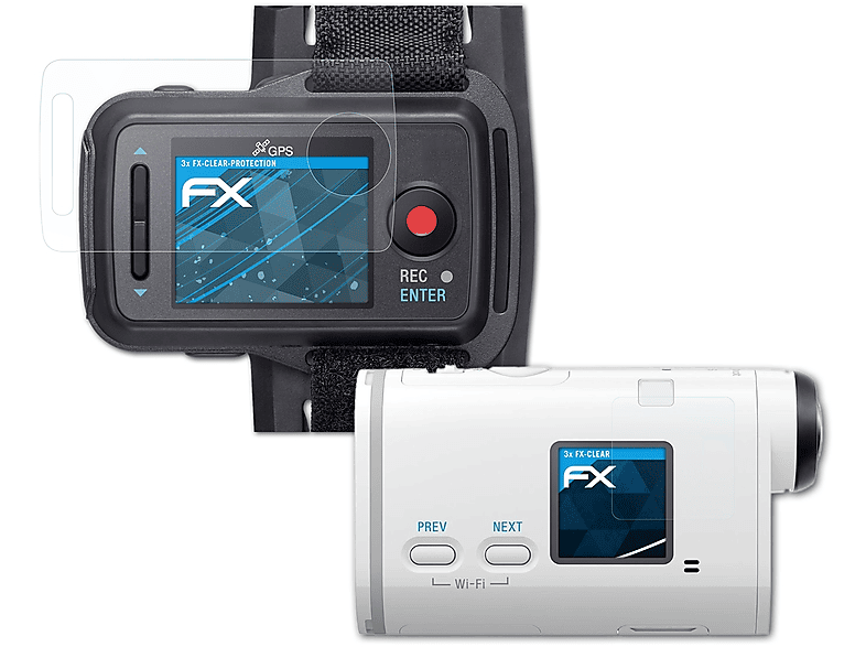 ATFOLIX 3x FX-Clear Displayschutz(für Sony RM-LVR2V)