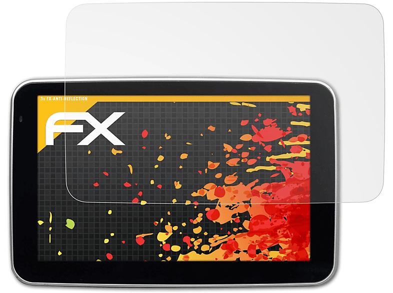 ATFOLIX 3x CE) TravelPilot Displayschutz(für FX-Antireflex 51 Blaupunkt