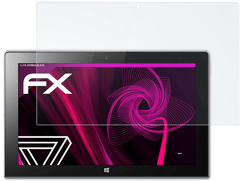 ATFOLIX FX-Hybrid-Glass Schutzglas(für Lenovo IdeaTab Miix 2 11)