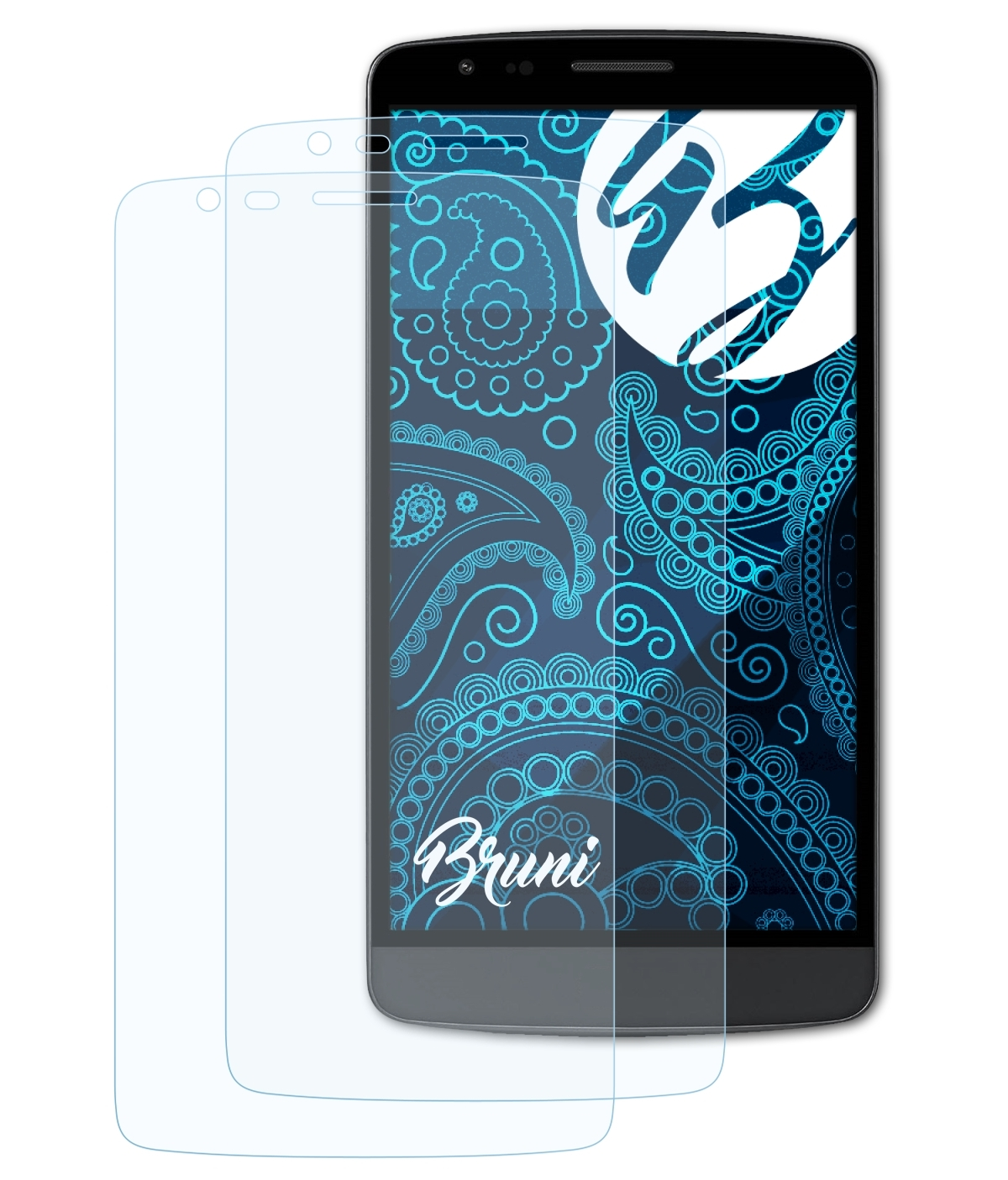 LG 2x BRUNI Schutzfolie(für Basics-Clear Stylus) G3