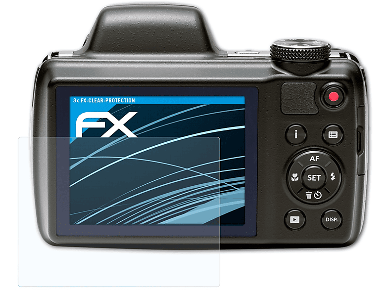 ATFOLIX 3x FX-Clear Displayschutz(für Kodak PixPro AZ521)