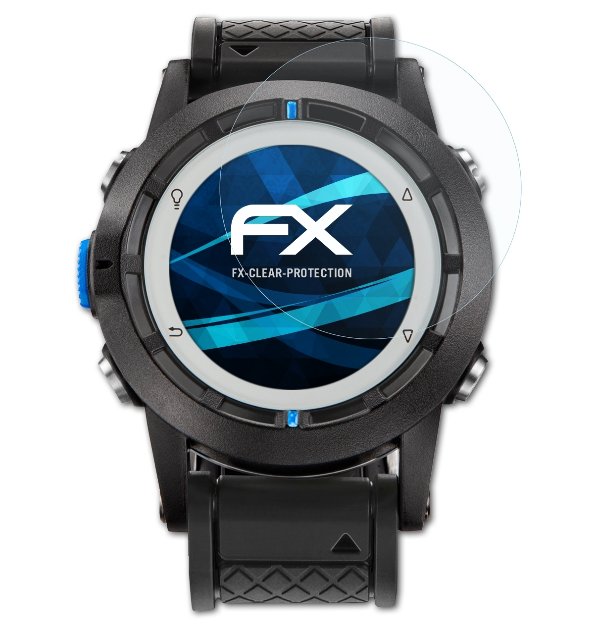 Displayschutz(für Quatix) Garmin ATFOLIX FX-Clear 3x