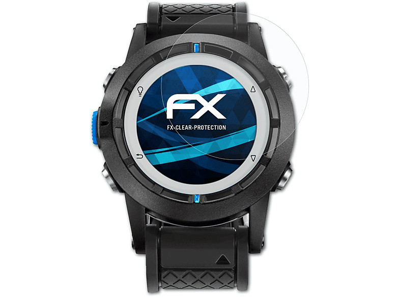 FX-Clear Garmin 3x Displayschutz(für Quatix) ATFOLIX
