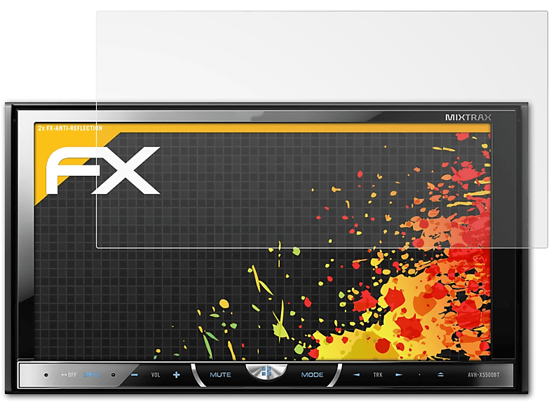 2x FX-Antireflex Displayschutz(für AVH-X5600BT) ATFOLIX Pioneer
