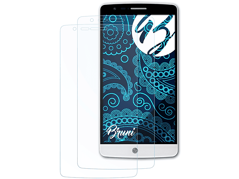 BRUNI 2x Basics-Clear Schutzfolie(für LG G3 S)