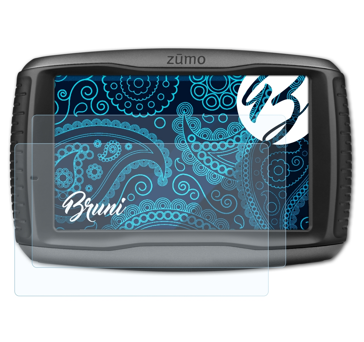 BRUNI 2x Basics-Clear Schutzfolie(für Zumo Garmin 590LM)