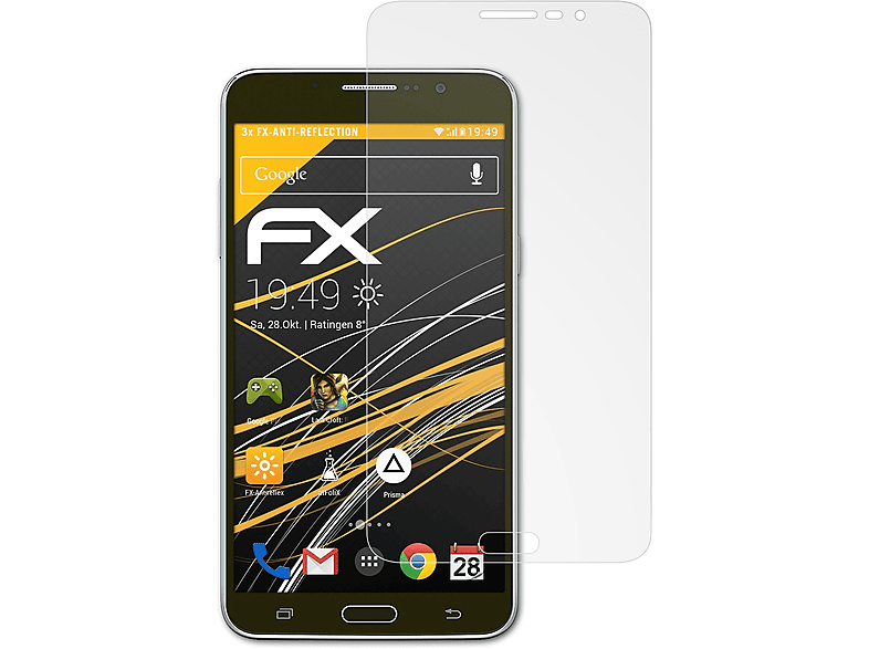 ATFOLIX 3x FX-Antireflex Displayschutz(für Samsung Galaxy Mega 2)
