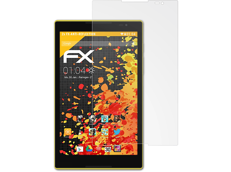 ATFOLIX 2x FX-Antireflex Displayschutz(für Lenovo TAB S8)