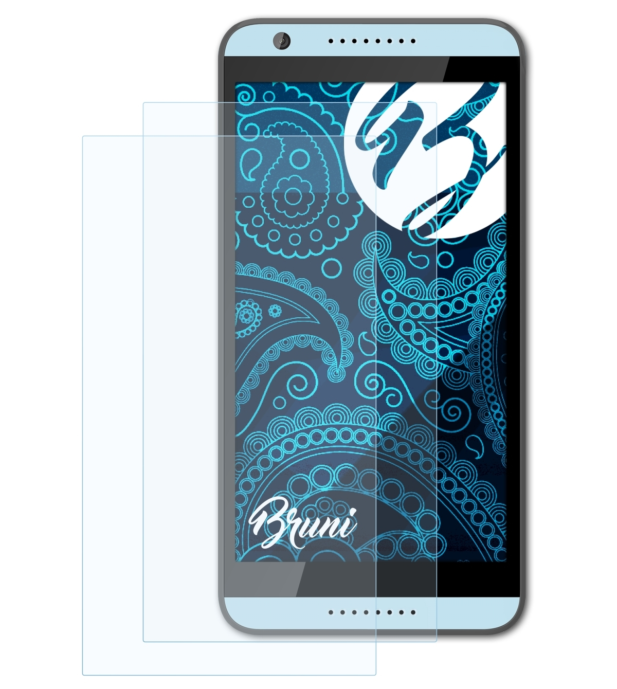 HTC BRUNI 820 820G+) Schutzfolie(für 2x / Basics-Clear Desire