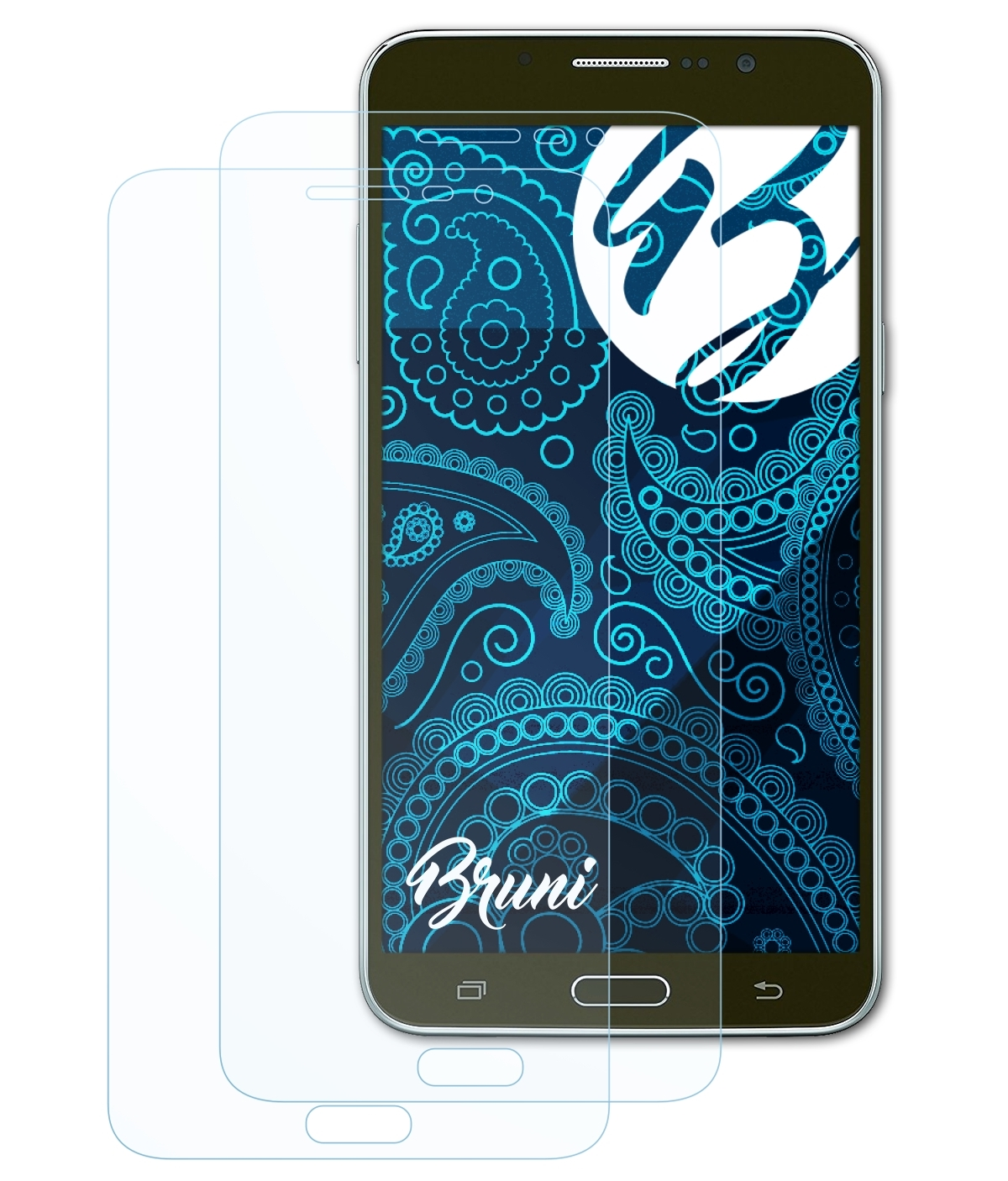 Basics-Clear BRUNI 2x Mega Galaxy 2) Samsung Schutzfolie(für
