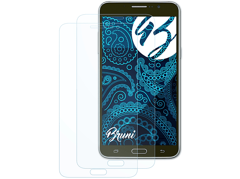 BRUNI 2x Basics-Clear Schutzfolie(für Samsung Galaxy Mega 2)