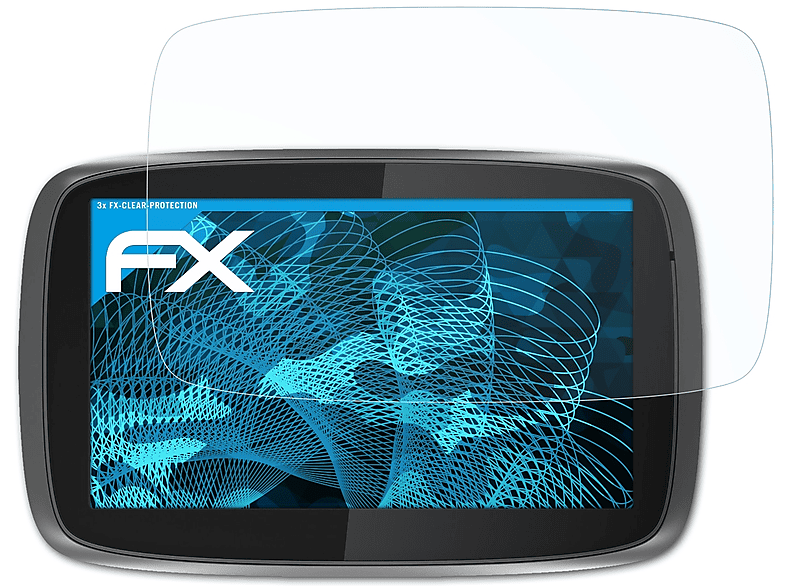 ATFOLIX 3x FX-Clear Displayschutz(für 500 (2013)) TomTom GO