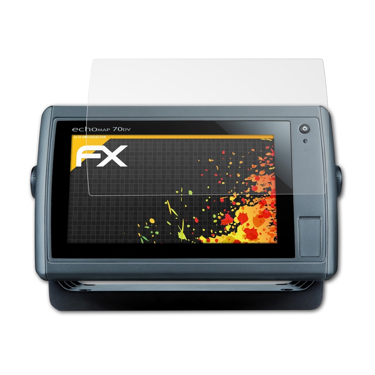 ATFOLIX 70s/70dv) echoMAP Garmin 3x FX-Antireflex Displayschutz(für