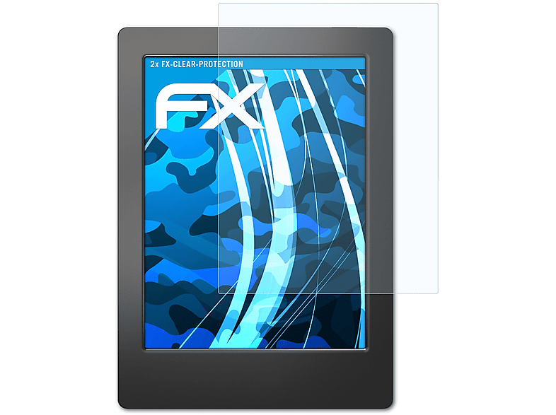 ATFOLIX Displayschutz(für Aura FX-Clear Kobo H2O) 2x